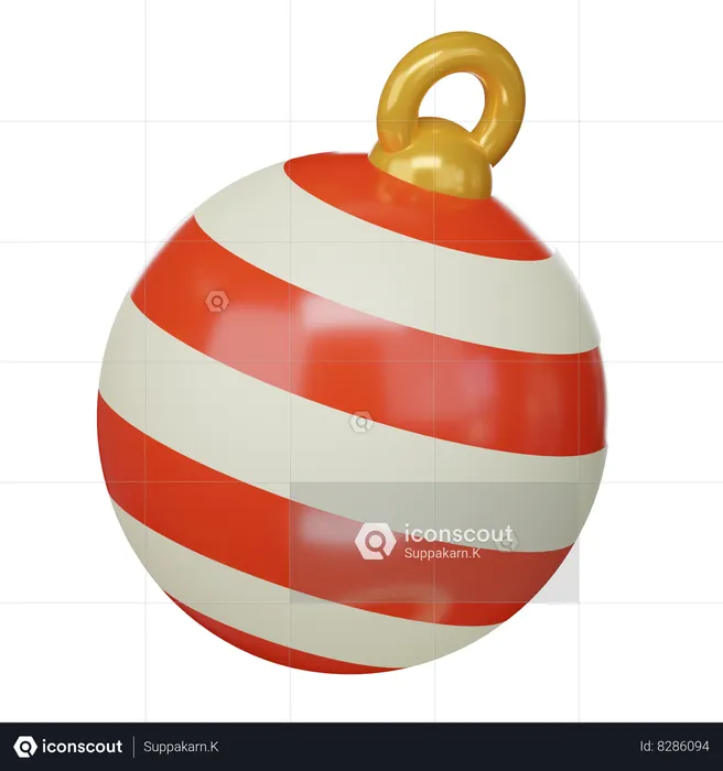 Bola de Navidad  3D Icon