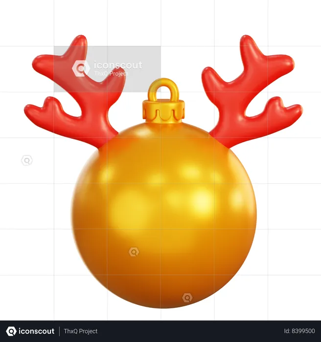 Bola de Navidad  3D Icon