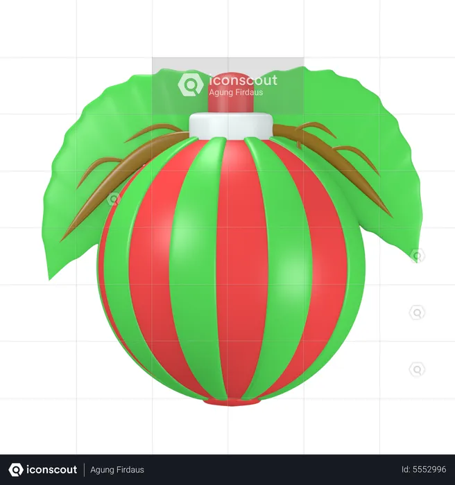 Bola de Navidad  3D Icon