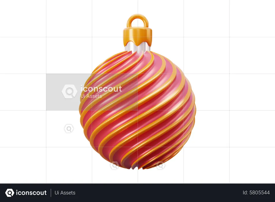 Bola de Navidad  3D Icon