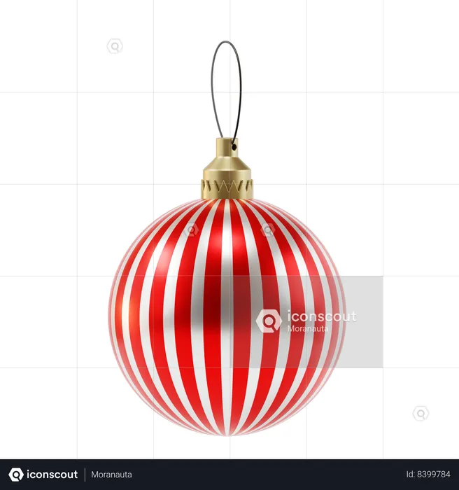 Bola de decoração de natal  3D Icon