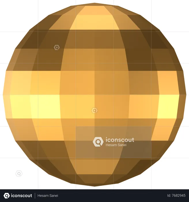 Forma abstracta de bola  3D Icon