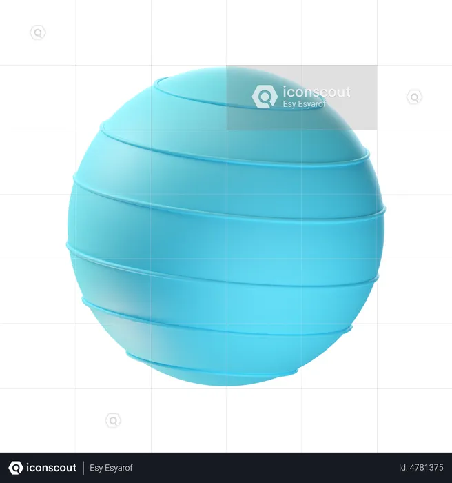 Bola de pilates  3D Icon
