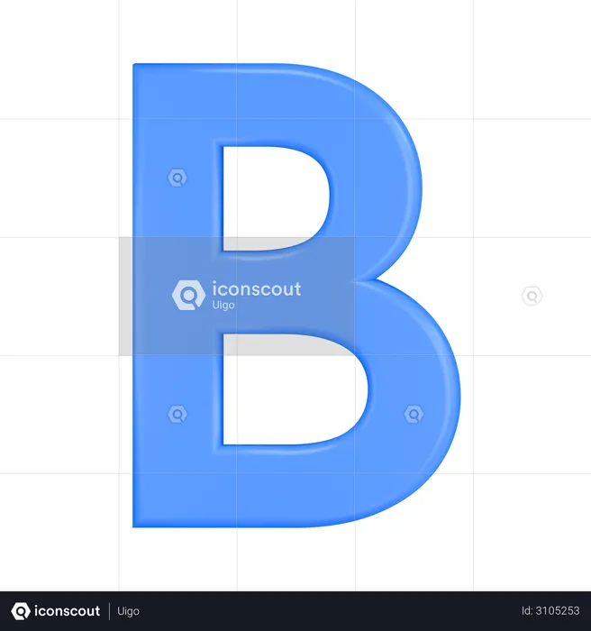Bold Font  3D Illustration