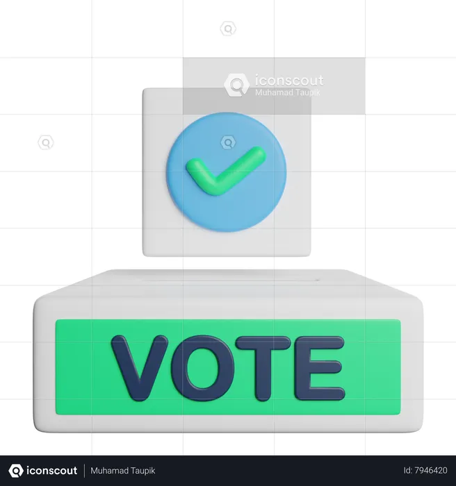 Votación  3D Icon