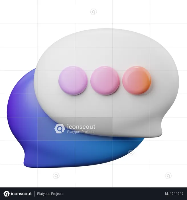 Bolha de bate-papo  3D Illustration