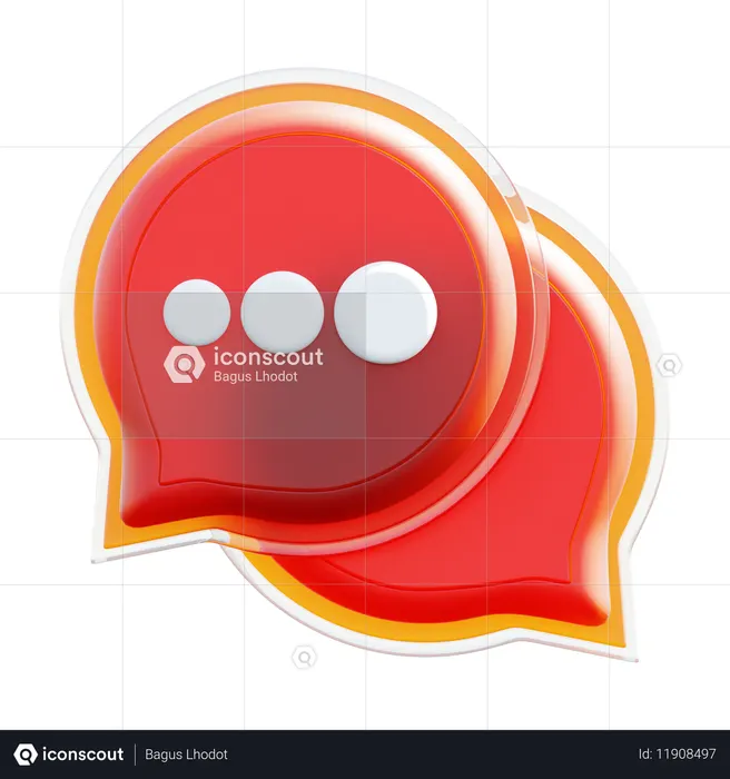 Bolha de bate-papo  3D Icon