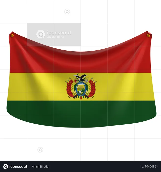 Bolivia Flag 3D Icon