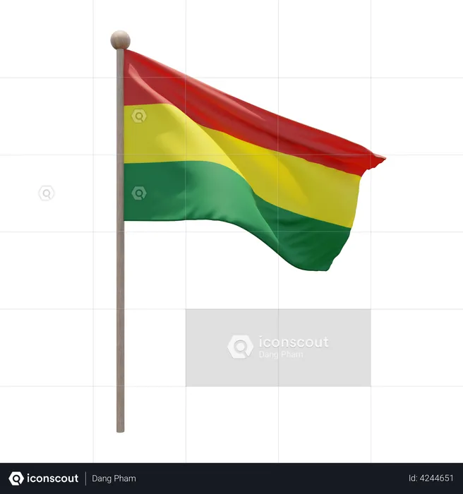 Asta de bandera de bolivia Flag 3D Flag