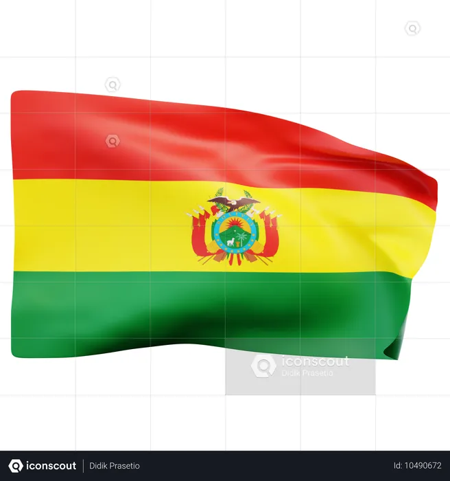 Bandeira da bolívia Flag 3D Icon