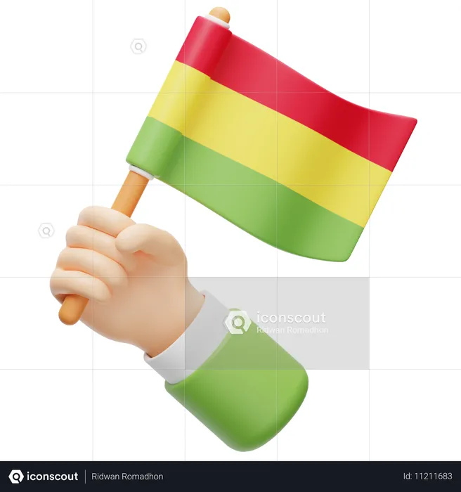 Bolivia Flag Flag 3D Icon