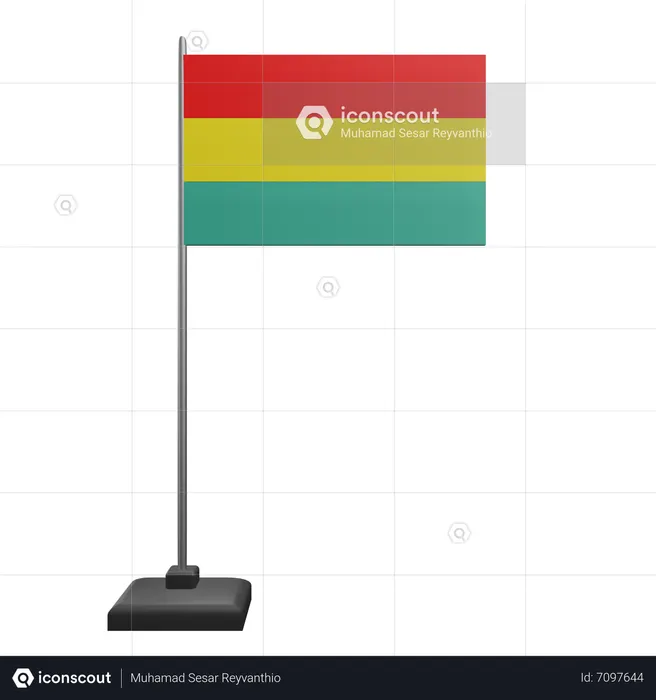 Bolivia Flag Flag 3D Icon