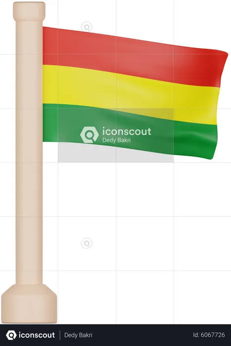 Bolivia Flag Flag 3D Icon