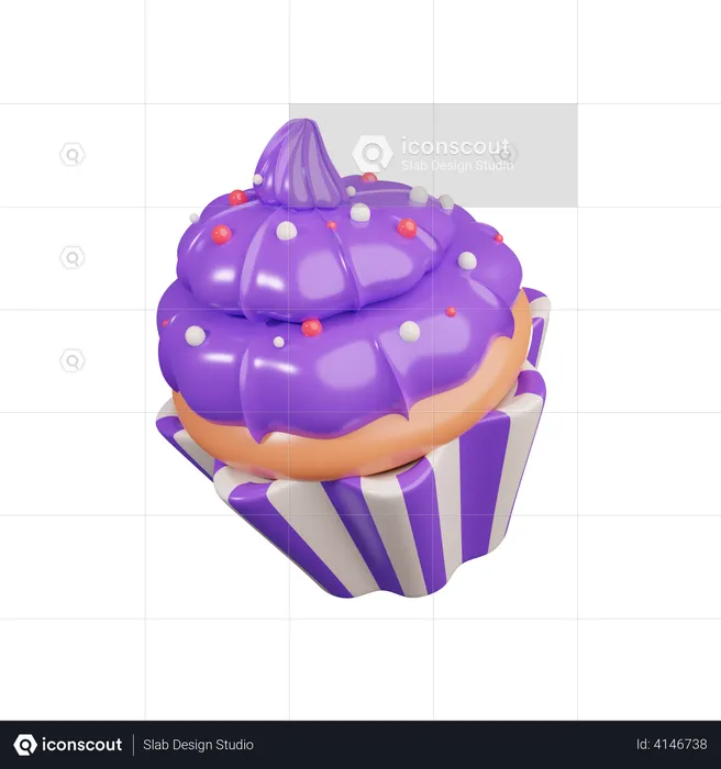 Bolinho  3D Illustration