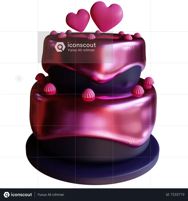 Bolo de casamento  3D Icon