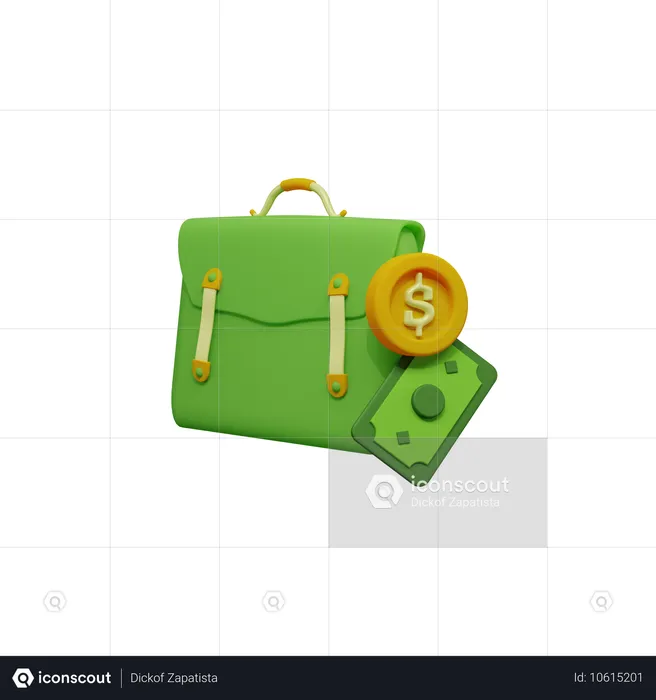 Bolsa  3D Icon