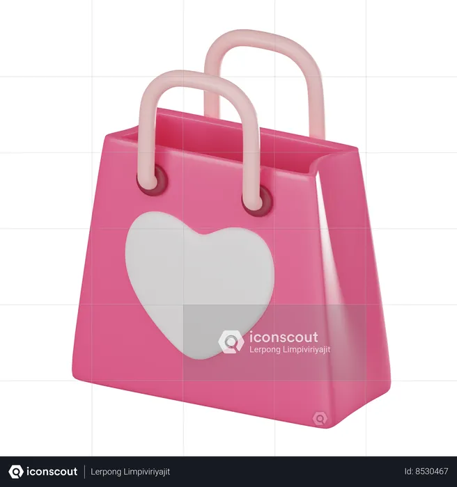 Bolsa de amor  3D Icon