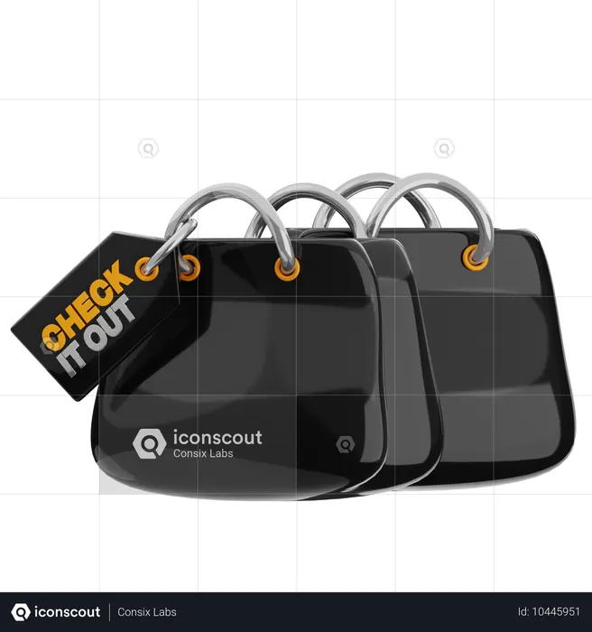 Saco Checkout  3D Icon