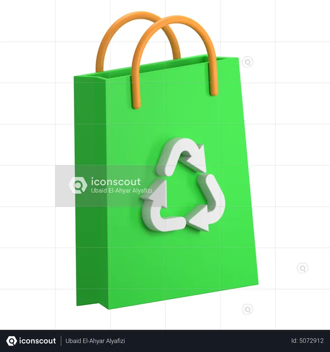 Bolsa de basura  3D Icon