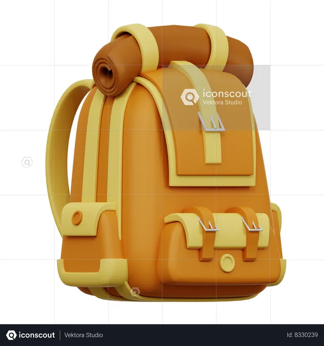 Bolsa de camping  3D Icon