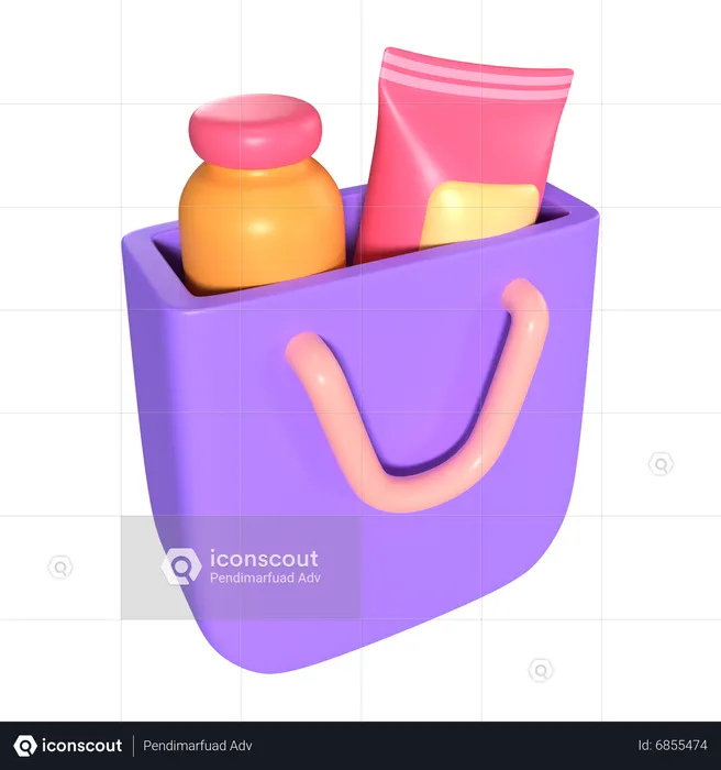 Bolsa de compras llena  3D Icon