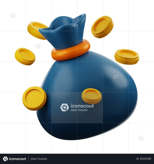 Bolsa de dinero  3D Icon