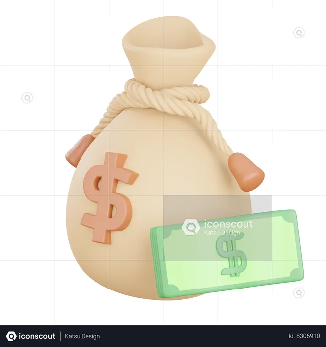 Bolsa de dinero  3D Icon