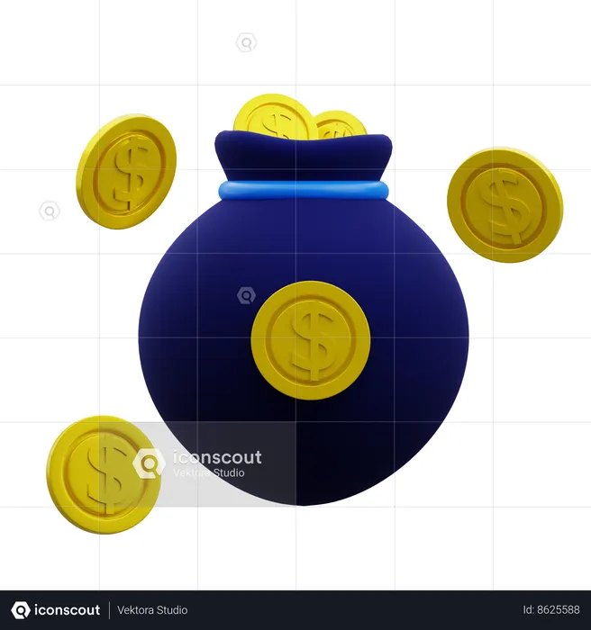 Bolsa de dinero  3D Icon