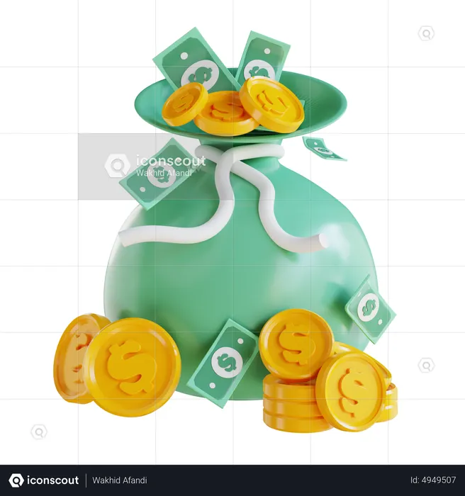 Bolsa de dinero  3D Icon