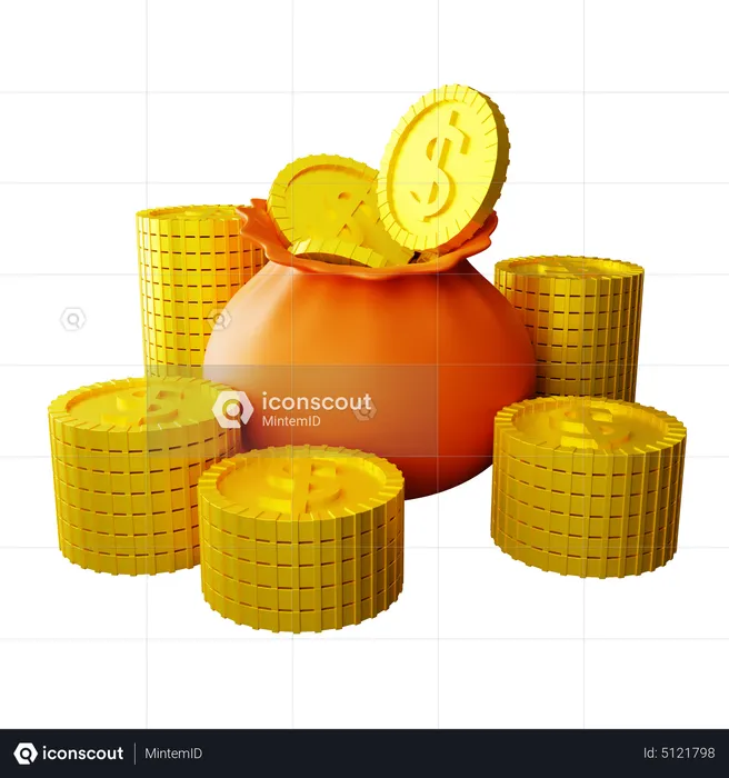 Bolsa de dinero  3D Icon