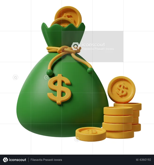 Bolsa de dinero  3D Icon