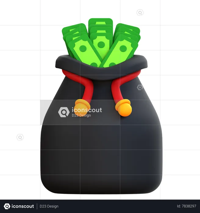 Bolsa de dinero  3D Icon