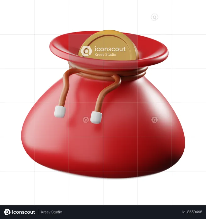 Bolsa de dinheiro  3D Icon