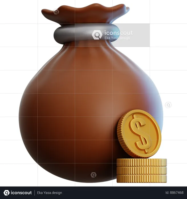 Bolsa de dinheiro  3D Icon