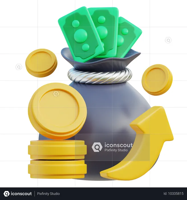 Bolsa de dinheiro  3D Icon