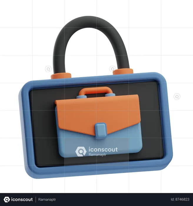 Bolsa de empleados  3D Icon