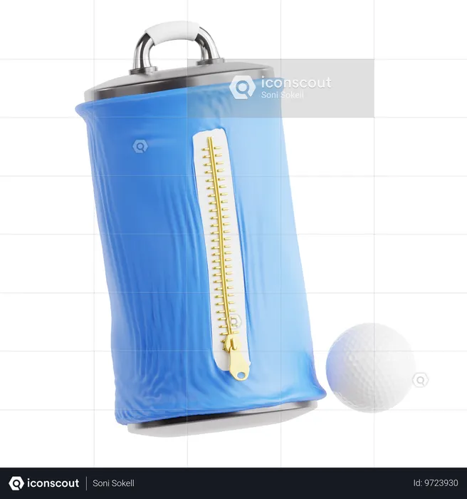 Saco de golfe  3D Icon