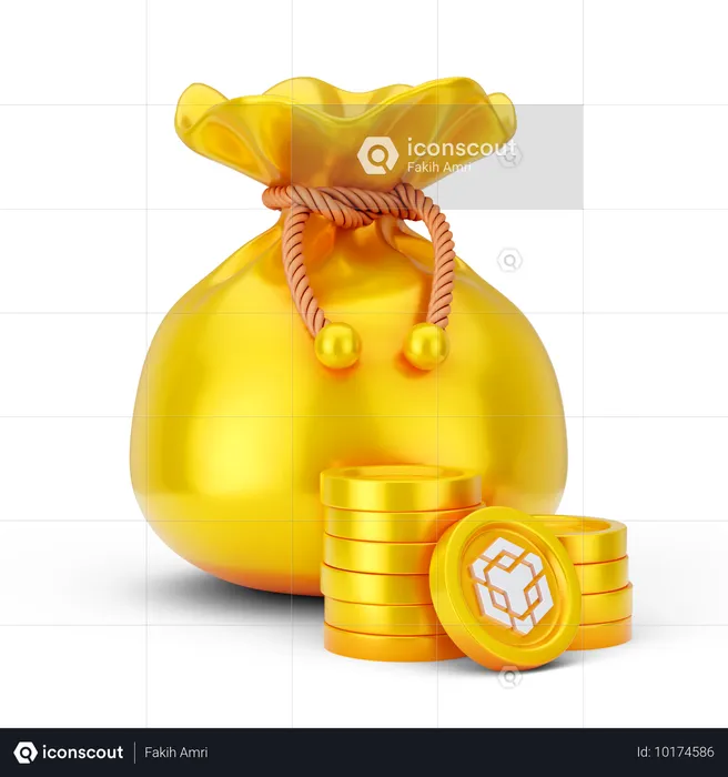 Bolsa de monedas binance  3D Icon