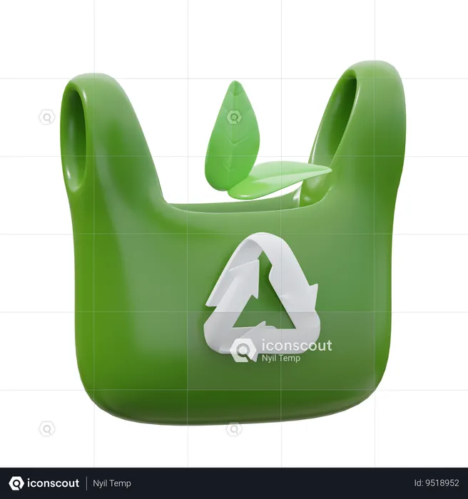 Bolsa de plastico  3D Icon