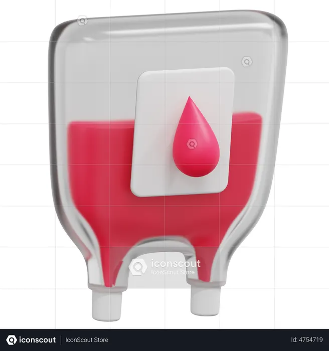 Bolsa de sangre  3D Icon