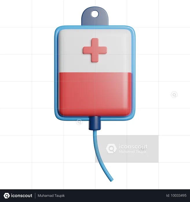 Bolsa de sangue  3D Icon