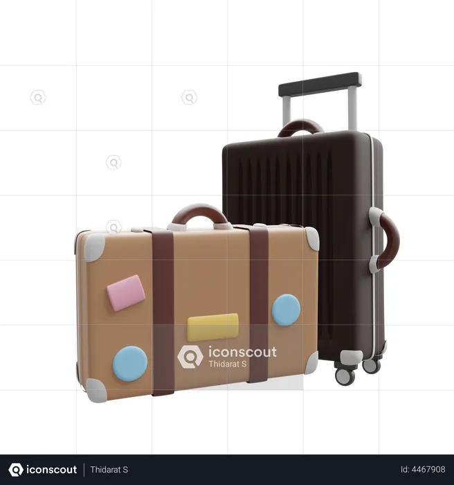 Bolsa de viaje  3D Illustration