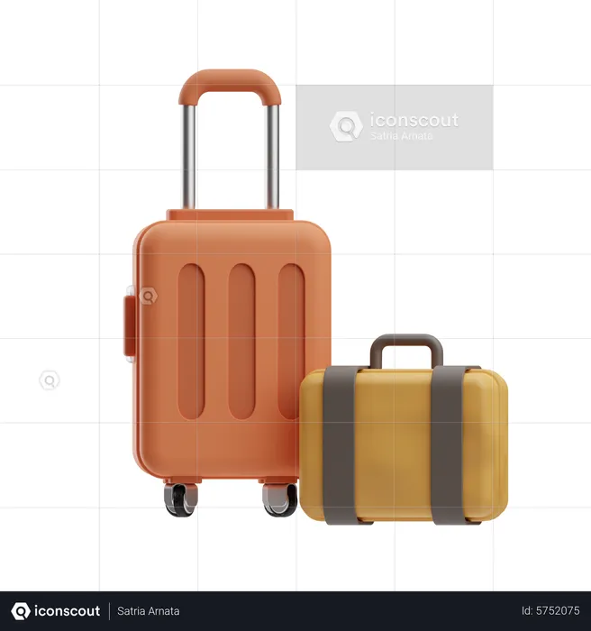 Bolsa de viaje  3D Icon