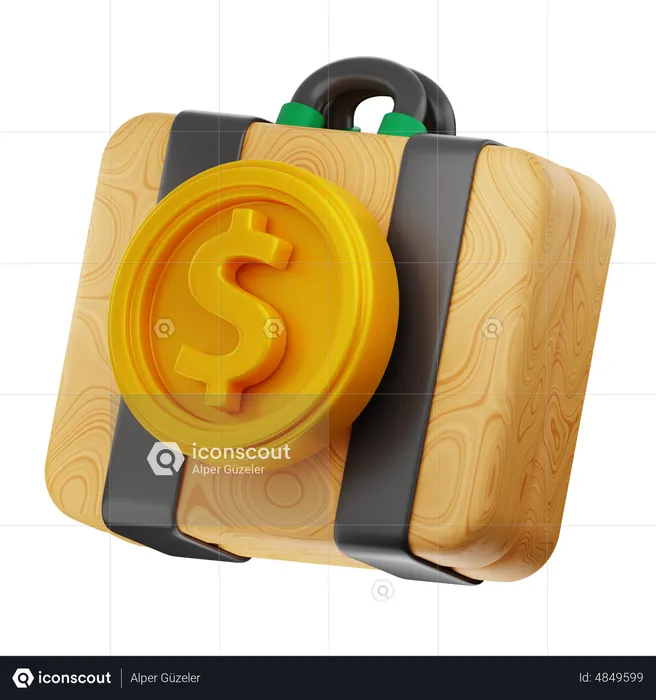 Saco de dólar  3D Icon