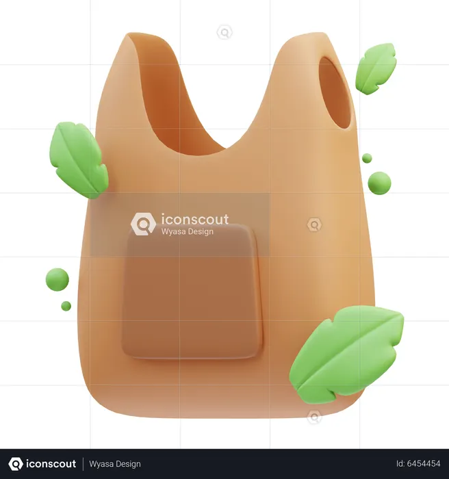 Bolsa ecologica  3D Icon