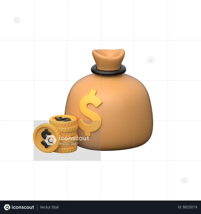 Bolsa de monedas  3D Icon