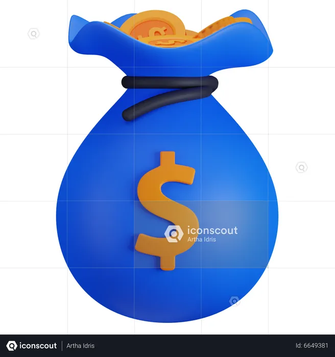 Bolsa de monedas  3D Icon