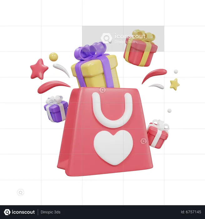 Bolsa de regalo  3D Icon