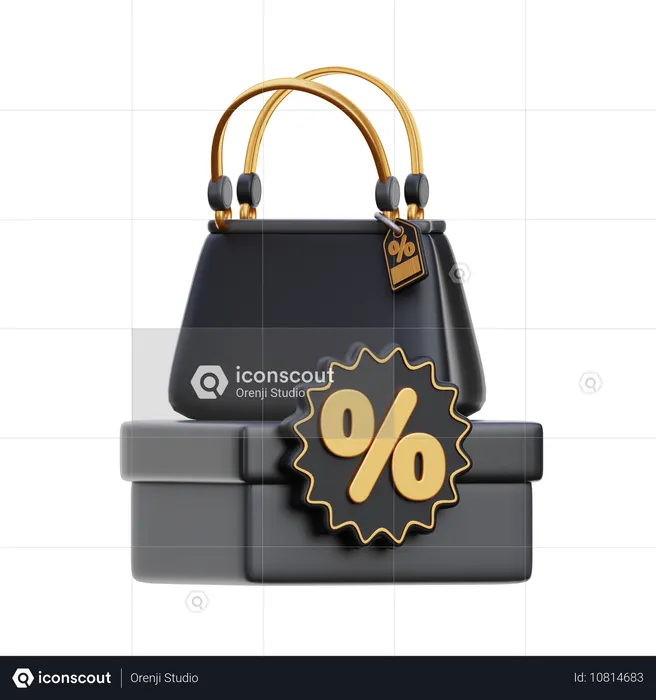 Venda de bolsa tipo estilingue  3D Icon