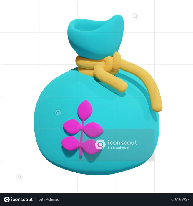 Bolsa de zakat  3D Icon